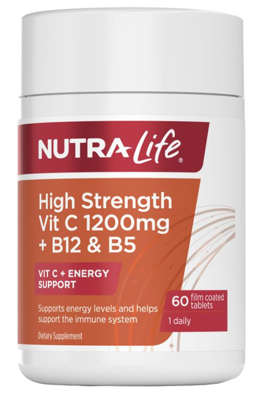 Vit C 1200mg+ B12 + B5 TABS 60s